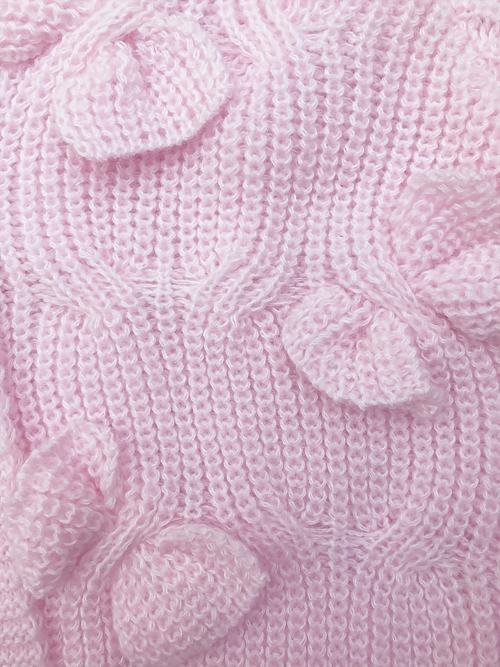 Women Cable Knit Bow Detail Cardigan Long Sleeve