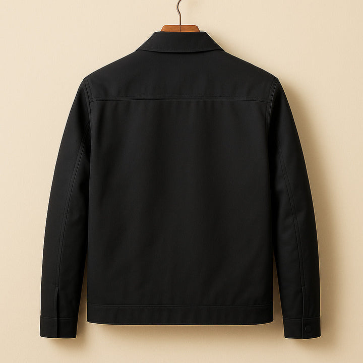 Mens Lined Zip Up Jacket Sharp Cut Low Bulk