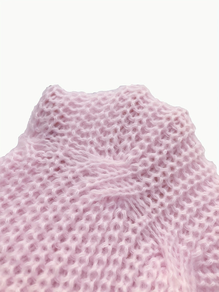 Women Cable Knit Bow Detail Cardigan Long Sleeve
