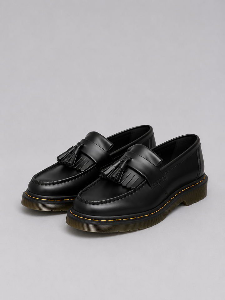 Mens Leather Tassel Loafers Smart Casual Slip On