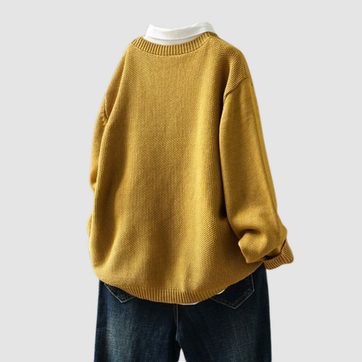 Women Relaxed Knit Cardigan Cotton Blend Button Front