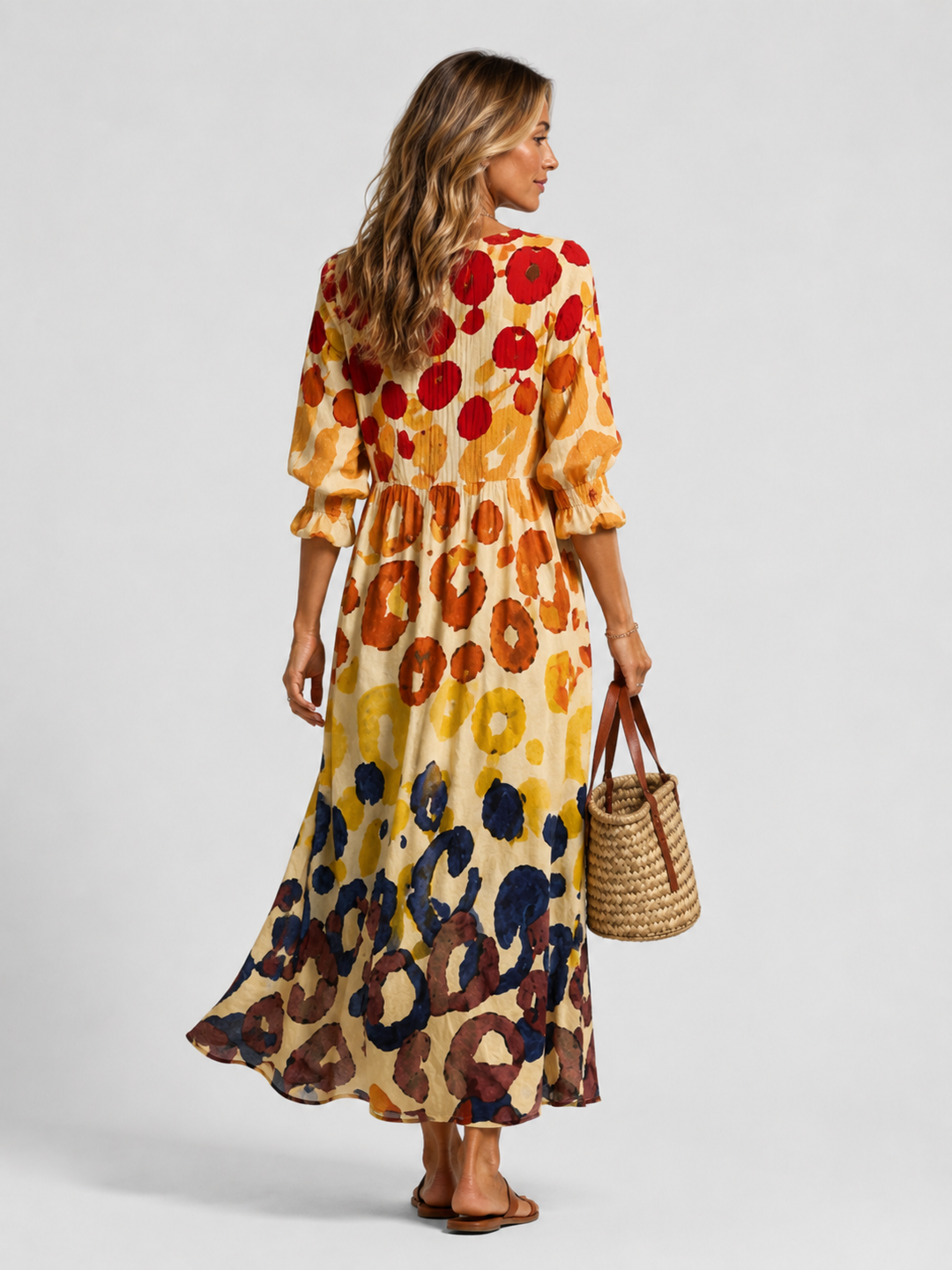 Women Printed Shirt Dress Relaxed Flattering Fit