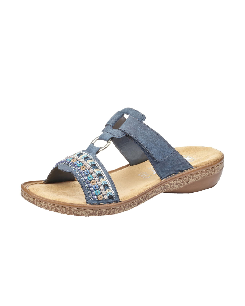 Womens Lightweight Adjustable Slip On Summer Mule Sandals