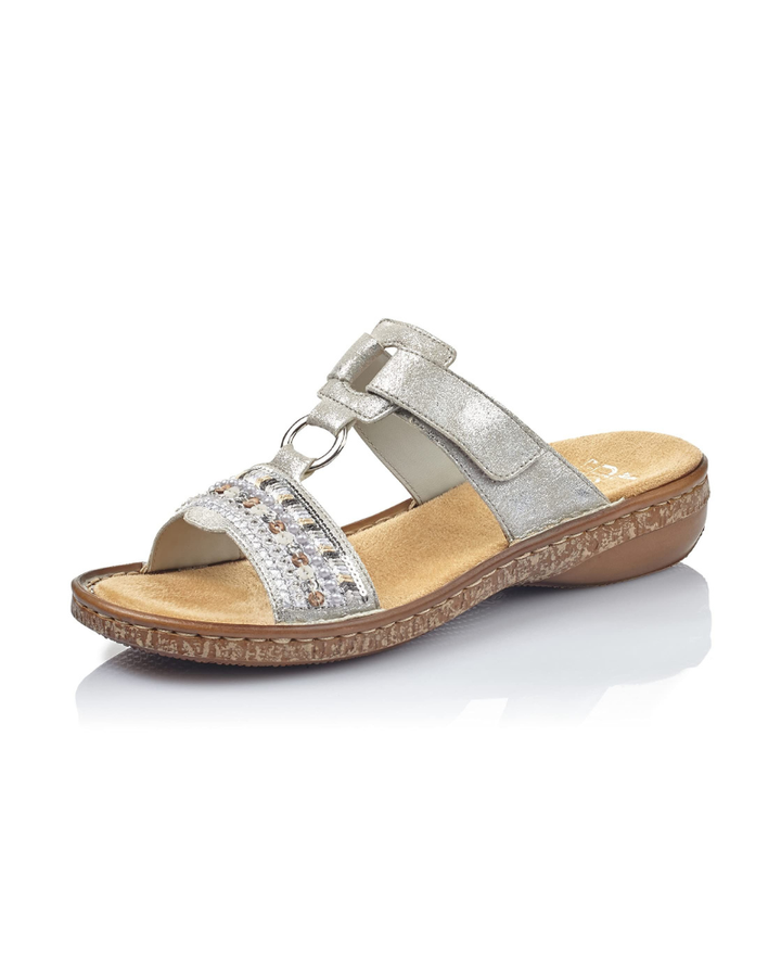 Womens Lightweight Adjustable Slip On Summer Mule Sandals