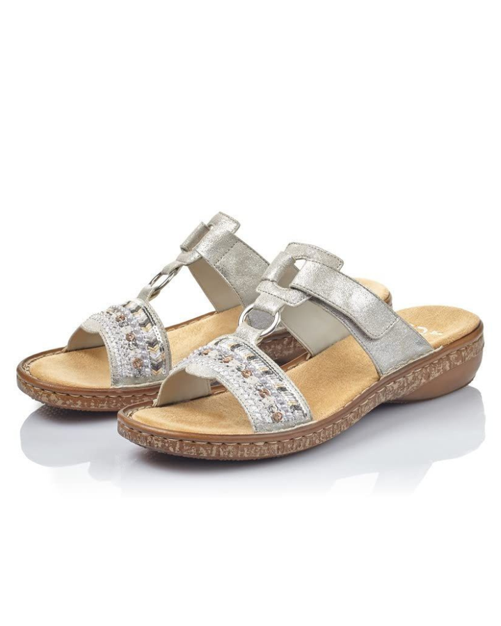 Womens Lightweight Adjustable Slip On Summer Mule Sandals