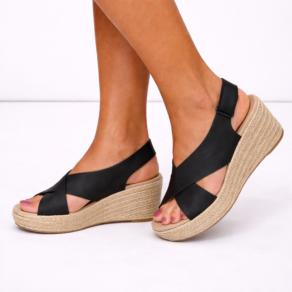 Womens Orthopedic Wedge Espadrille Sandals
