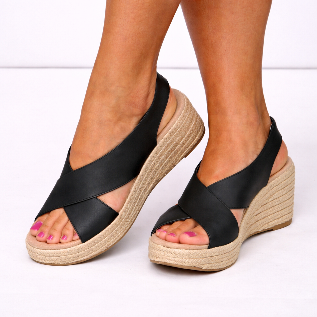 Womens Orthopedic Wedge Espadrille Sandals
