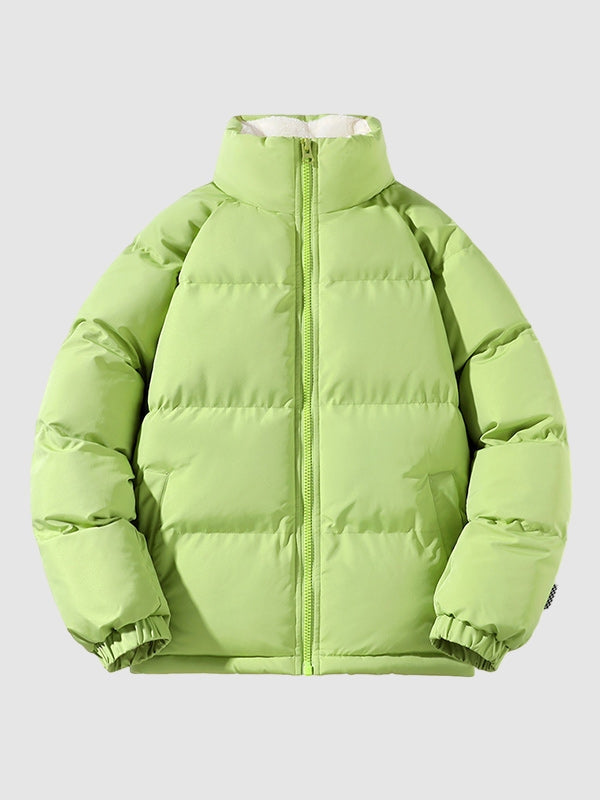 Mens Waterproof Puffer Jacket Fleece Lined Winter Coat