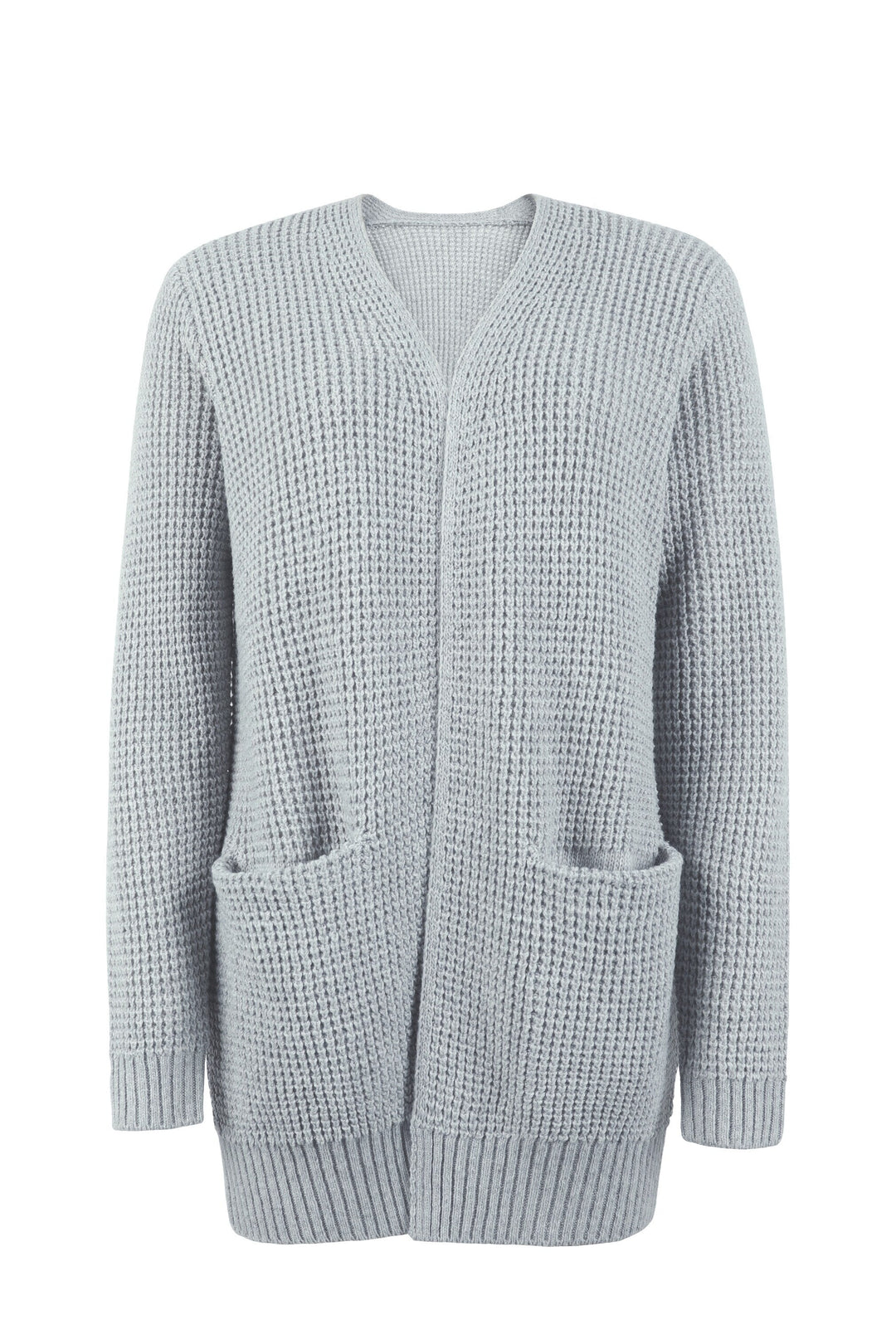 Women Open Front Knit Cardigan Relaxed Fit