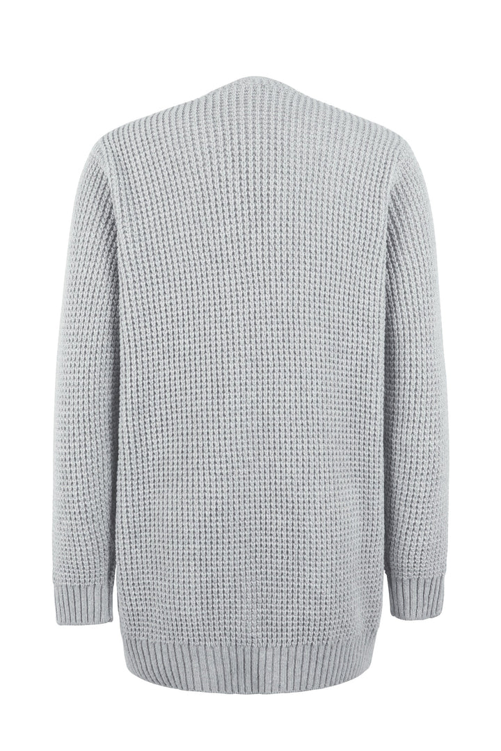 Women Open Front Knit Cardigan Relaxed Fit