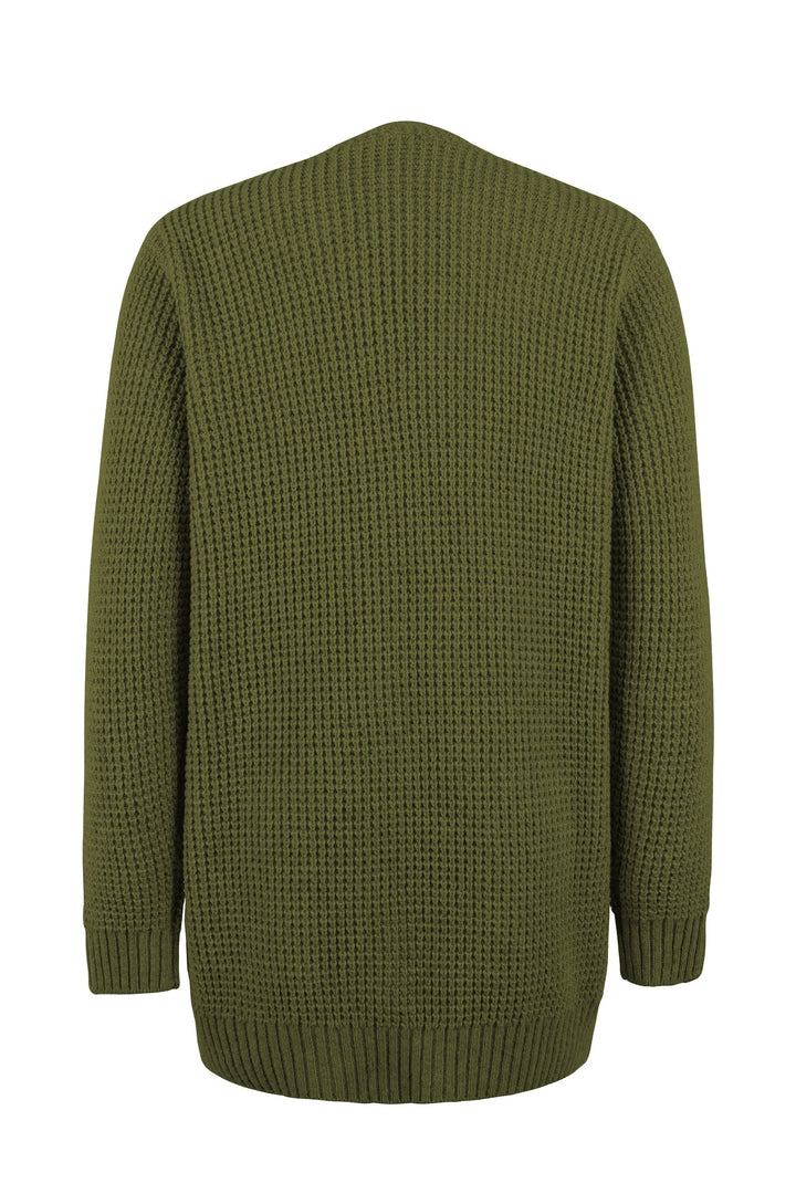 Women Open Front Knit Cardigan Relaxed Fit