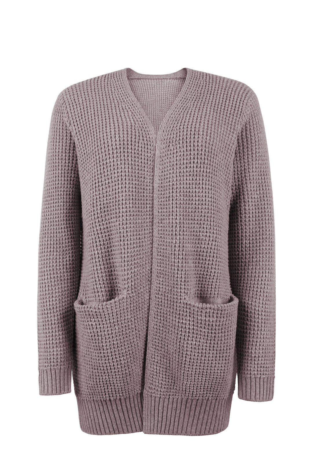 Women Open Front Knit Cardigan Relaxed Fit