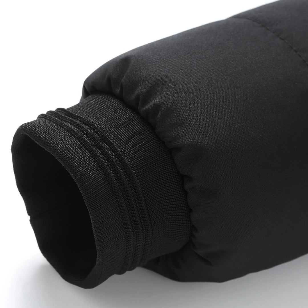 Mens Quilted Padded Stand Collar Winter Jacket