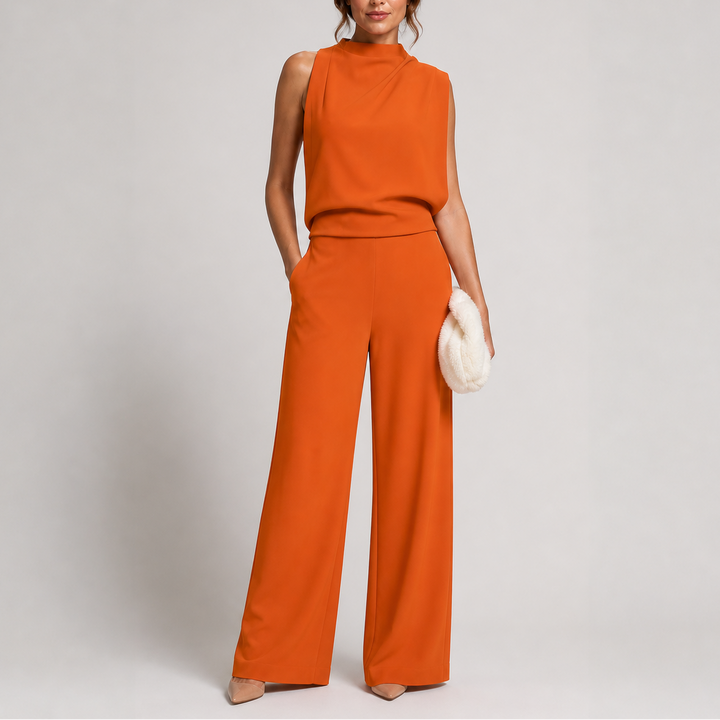 Sleeveless Wide Leg Jumpsuit for Women