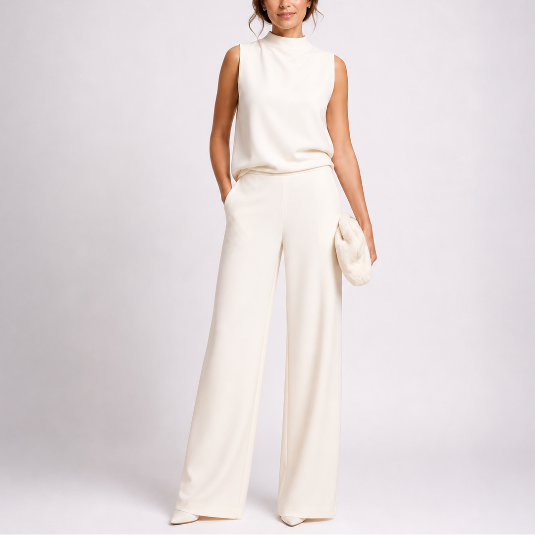 Sleeveless Wide Leg Jumpsuit for Women