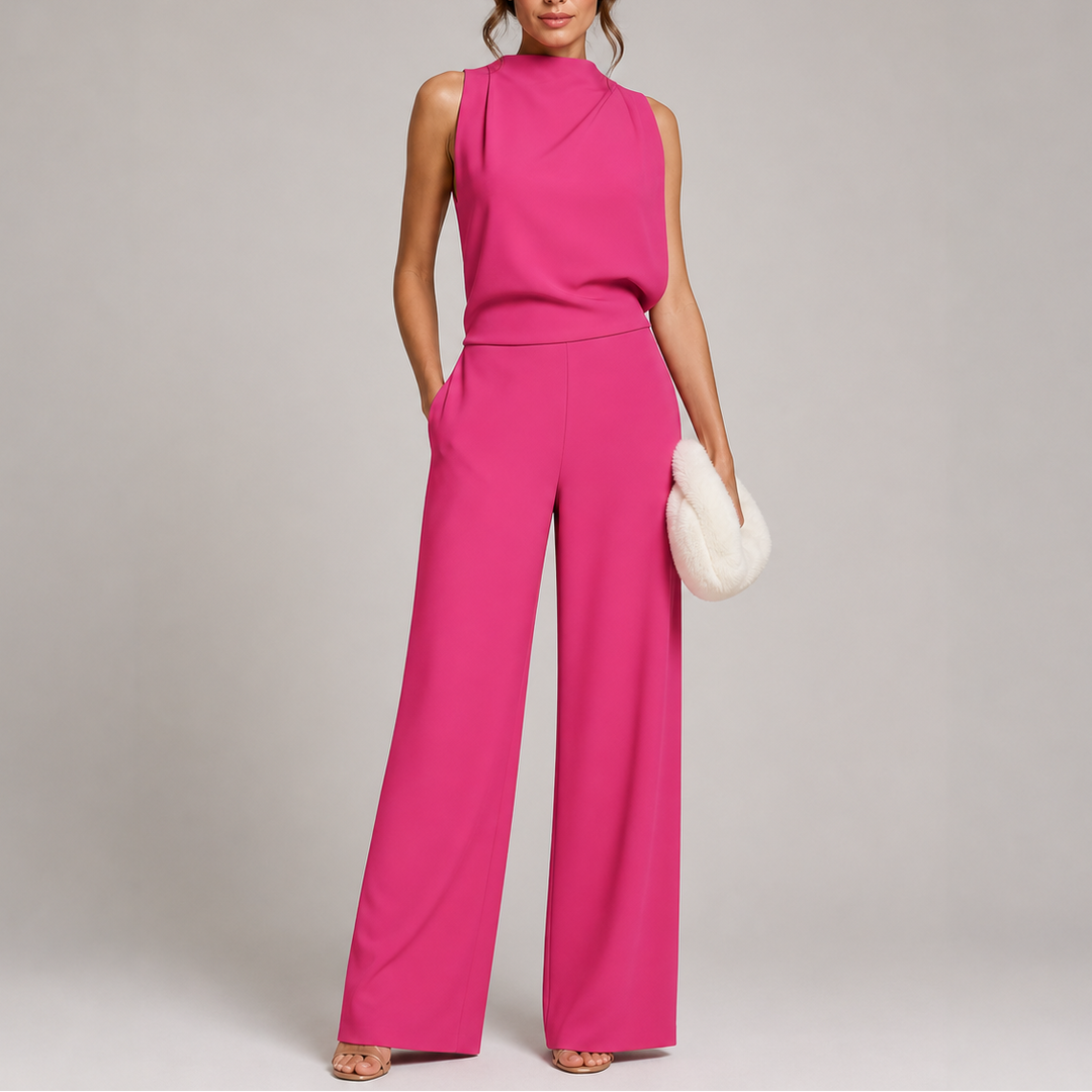 Sleeveless Wide Leg Jumpsuit for Women